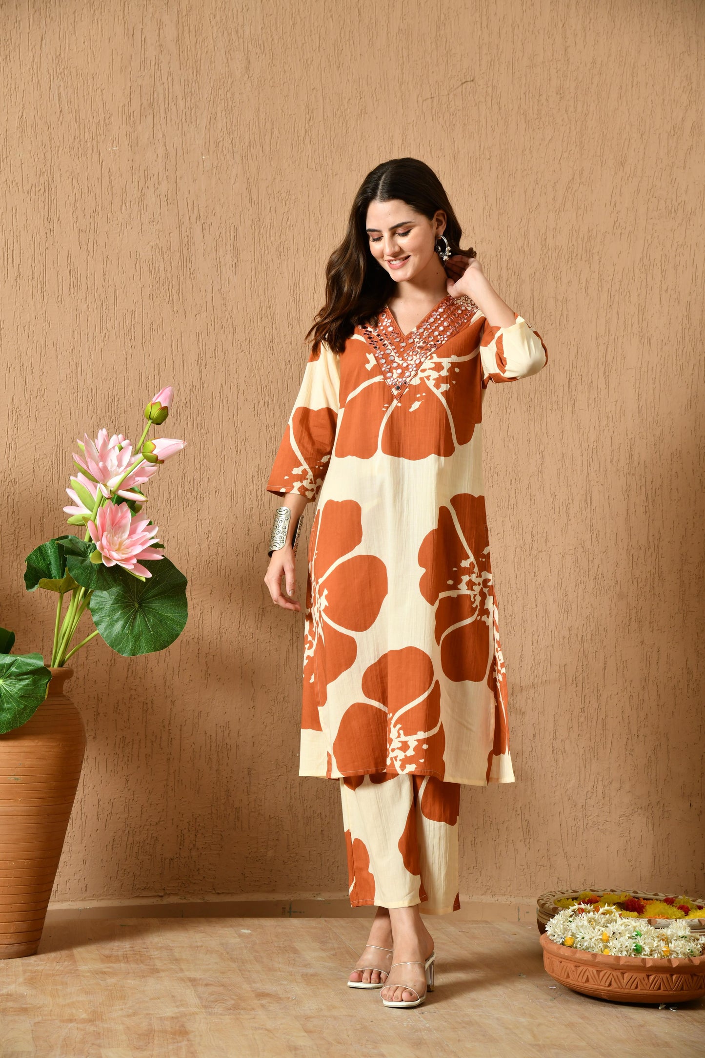 Pure cotton Rust Coordset