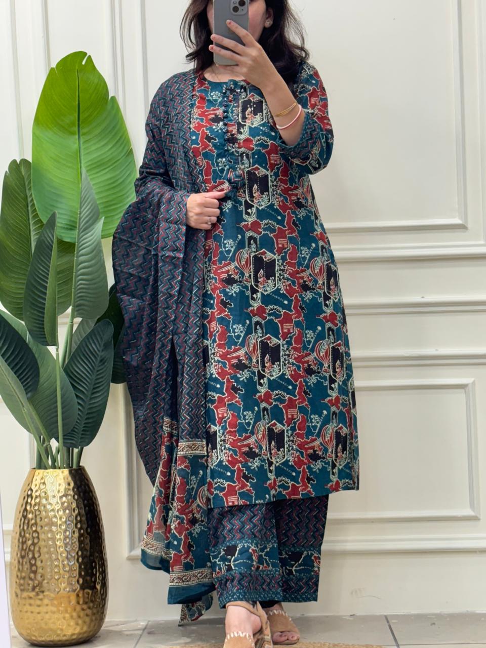 Floral Cotton Suit
