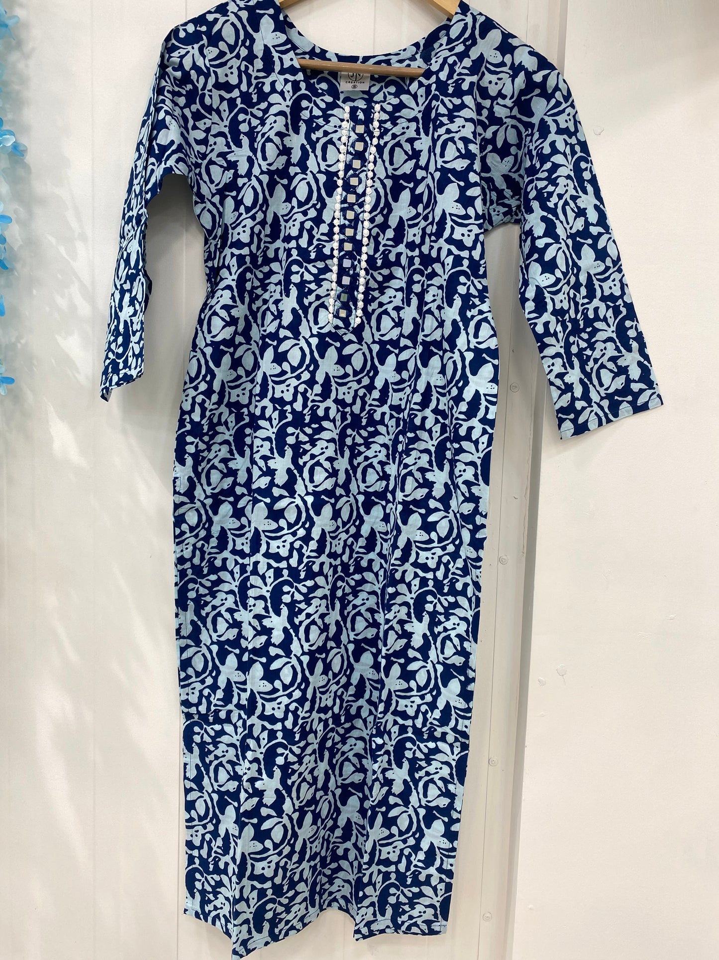 Blue cotton kurti