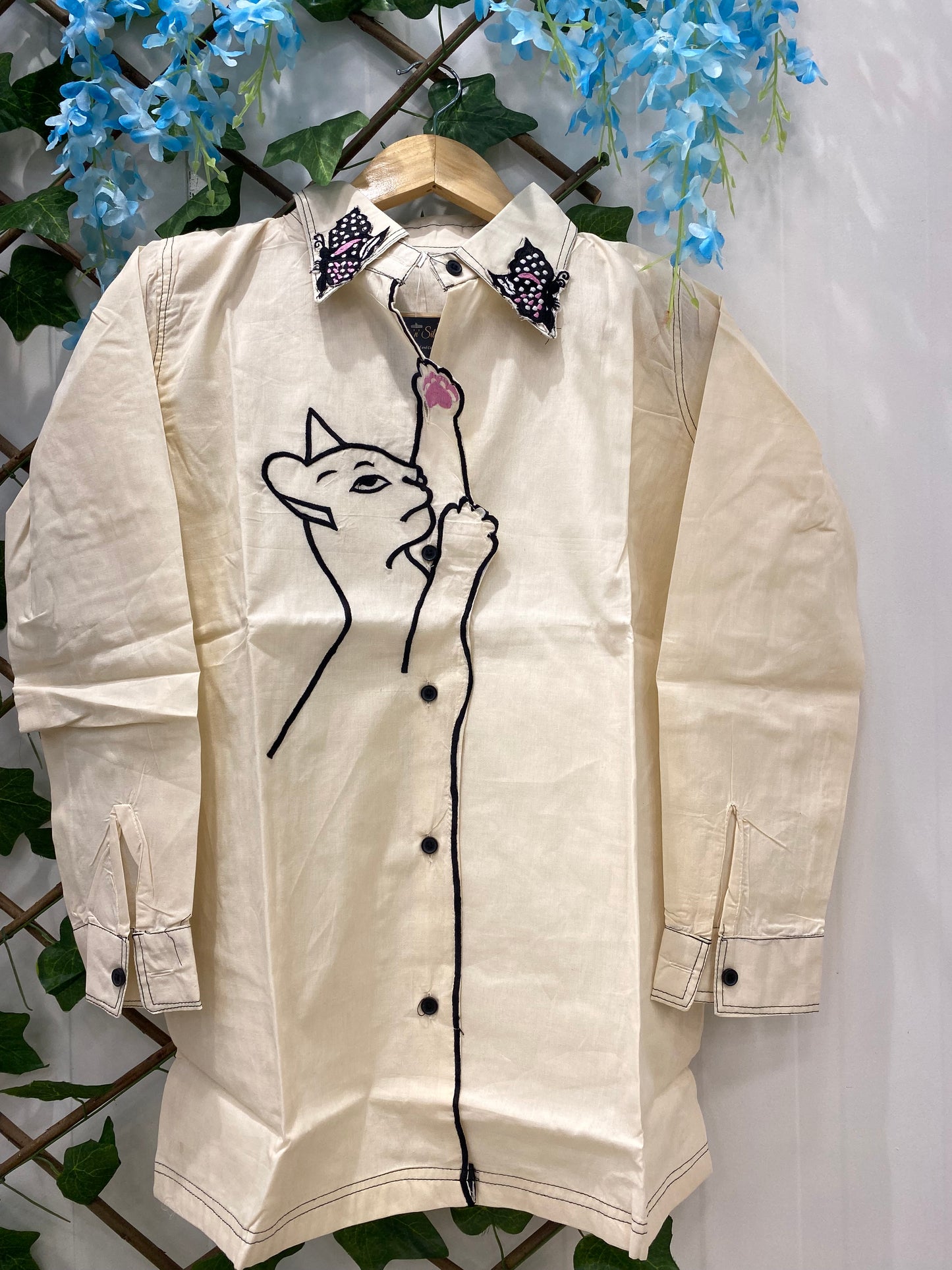 Cream White Premium Cotton Cat Climbing Set