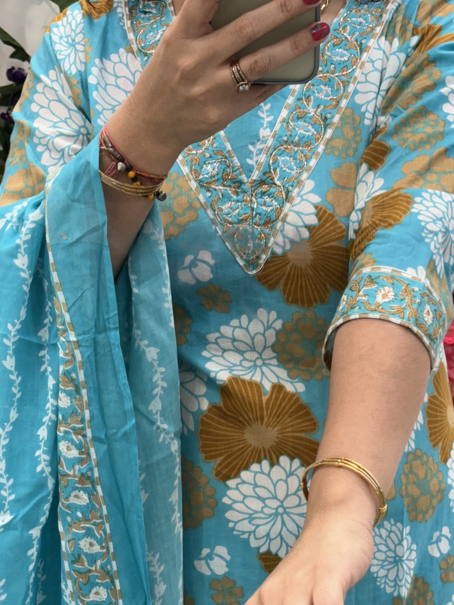 Blue Cotton Suit