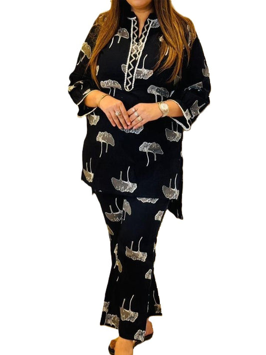 Black Cotton Set